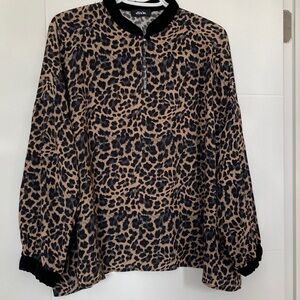 Leopard Print Women's Blouse